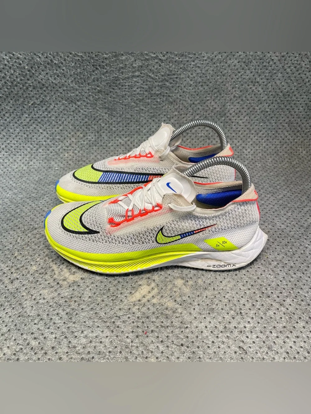 Nike ZoomX Streakfly Premium White Racer Blue Volt Shoes Size 6 Women’s